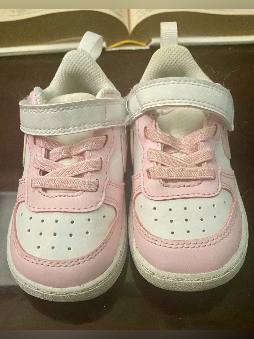 Nike Kids Pink and White Sneakers - Lightweight Comfort